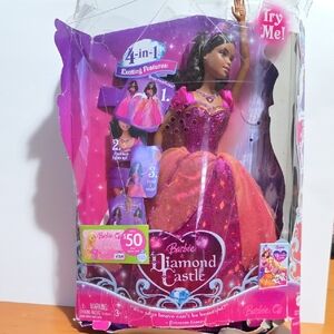 Barbie Diamond Castle Doll in Pink and Purple Gown